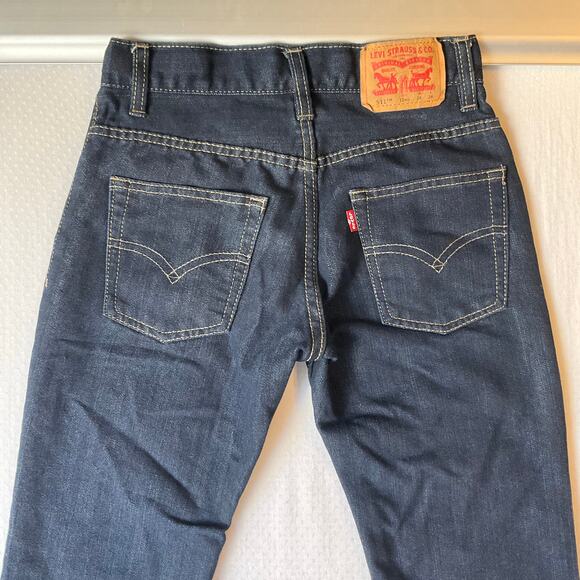 Levi’s Big Kid Jeans 511 size 12 REG W26 x L26 Dark Blue Mid Rise Slim Leg - Picture 11 of 11
